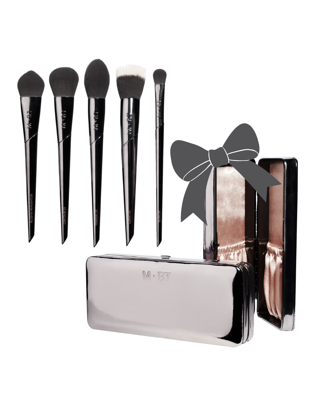 M•BT POUCH WITH COMPLETE BRUSH SET