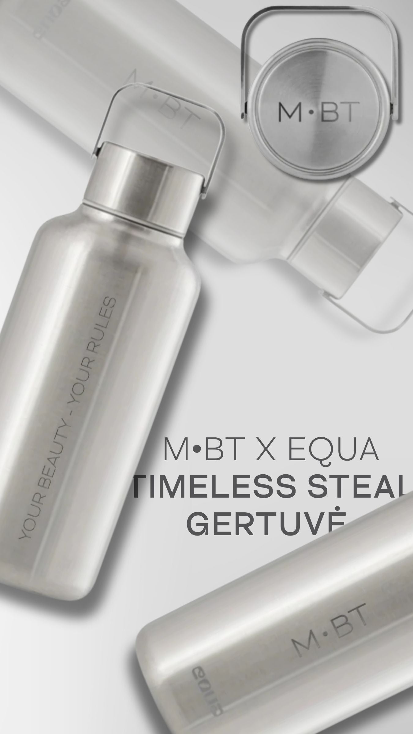 M•BT x Equa timeless steal bottle 600ml